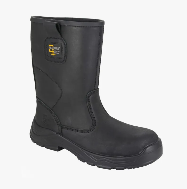 Grafters M560A Mens Safety Boots Black sold by Shuperb