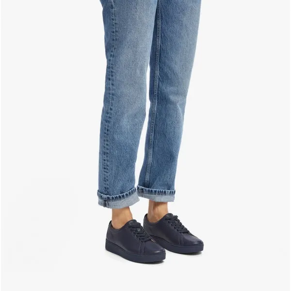 RALLY Ladies Leather Trainers All Midnight Navy sold by Shuperb product image thumbnail 4
