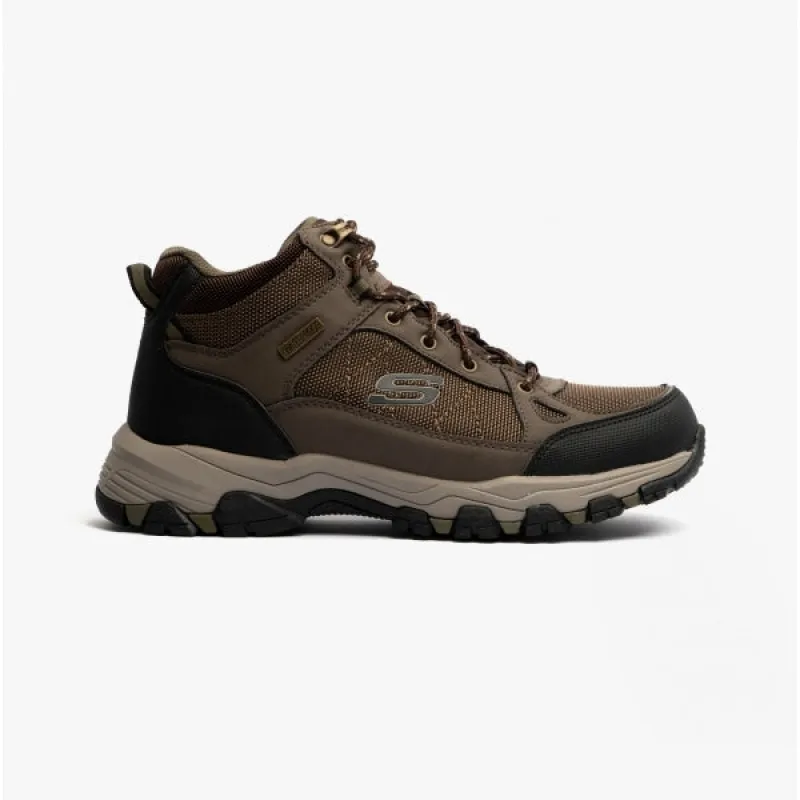 Skechers 204477/CHOC SELMEN-MELANO Mens Hiking Boots Chocolate/Light Blue sold by Shuperb
