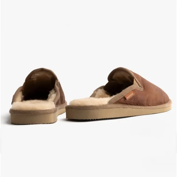Shepherd ADAM Mens Sheepskin Mules Antique/Cognac sold by Shuperb product image thumbnail 3