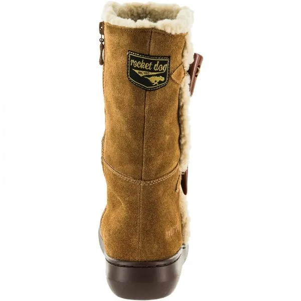 Rocket Dog SLOPE SUEDE Womens Suede Winter Boots Chestnut sold by Shuperb product image thumbnail 4