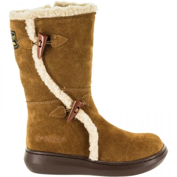 Rocket Dog SLOPE SUEDE Womens Suede Winter Boots Chestnut sold by Shuperb