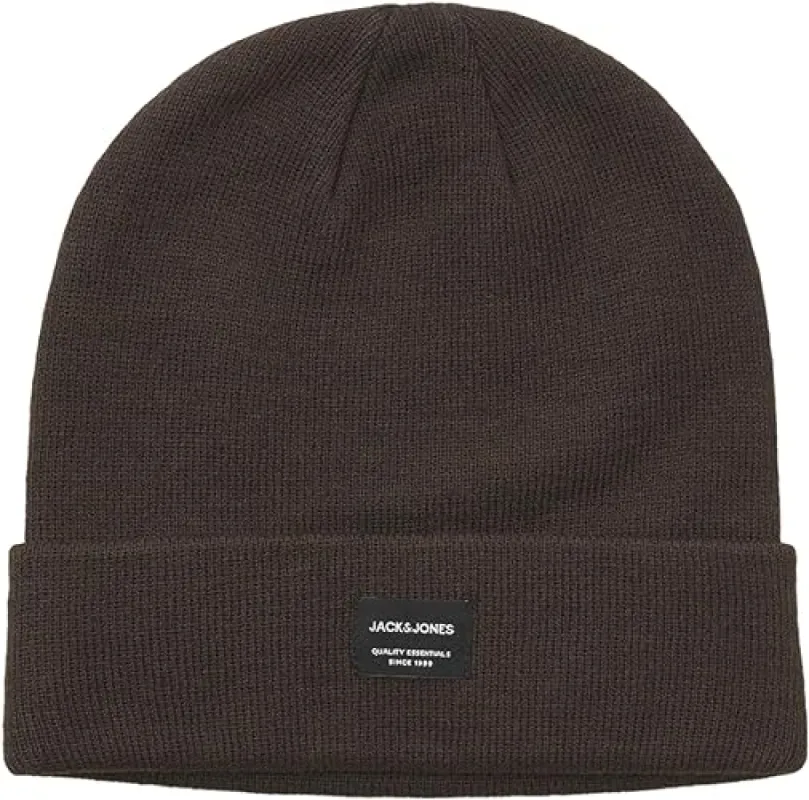 Jack & Jones DNA Mens Beanie Chocolate Torte sold by Shuperb