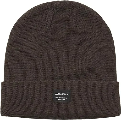 Jack & Jones DNA Mens Beanie Chocolate Torte sold by Shuperb