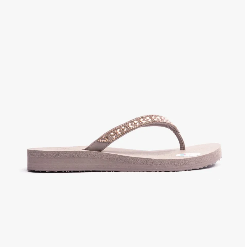 MEDITATION - BUTTERFLY GARDEN Womens Sandals Taupe sold by Shuperb