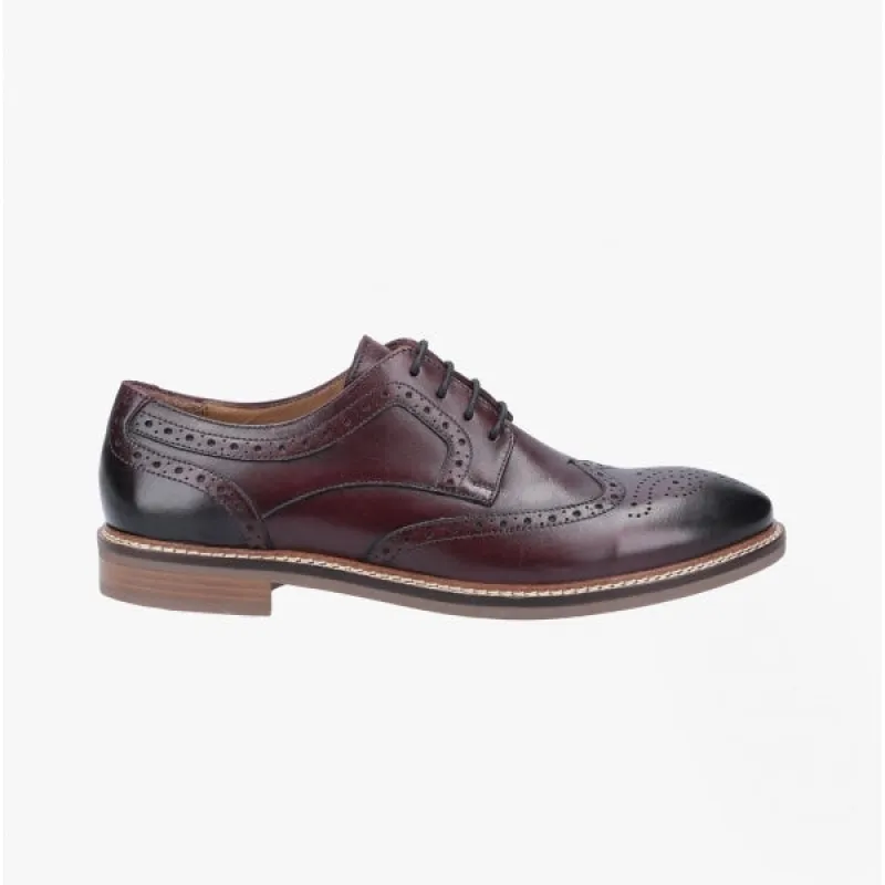 Hush Puppies BRYSON Mens Leather Oxford Shoes Red sold by Shuperb