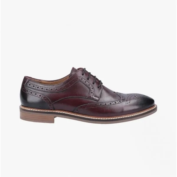 Hush Puppies BRYSON Mens Leather Oxford Shoes Red sold by Shuperb