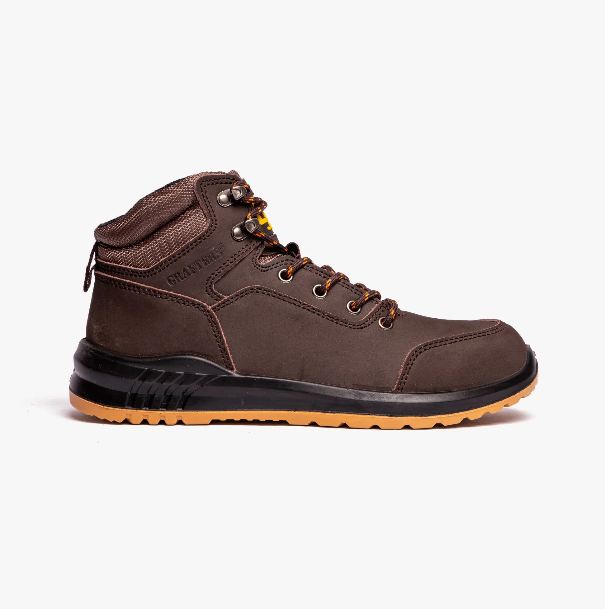 Grafters M513B Unisex Safety Boots Brown sold by Shuperb