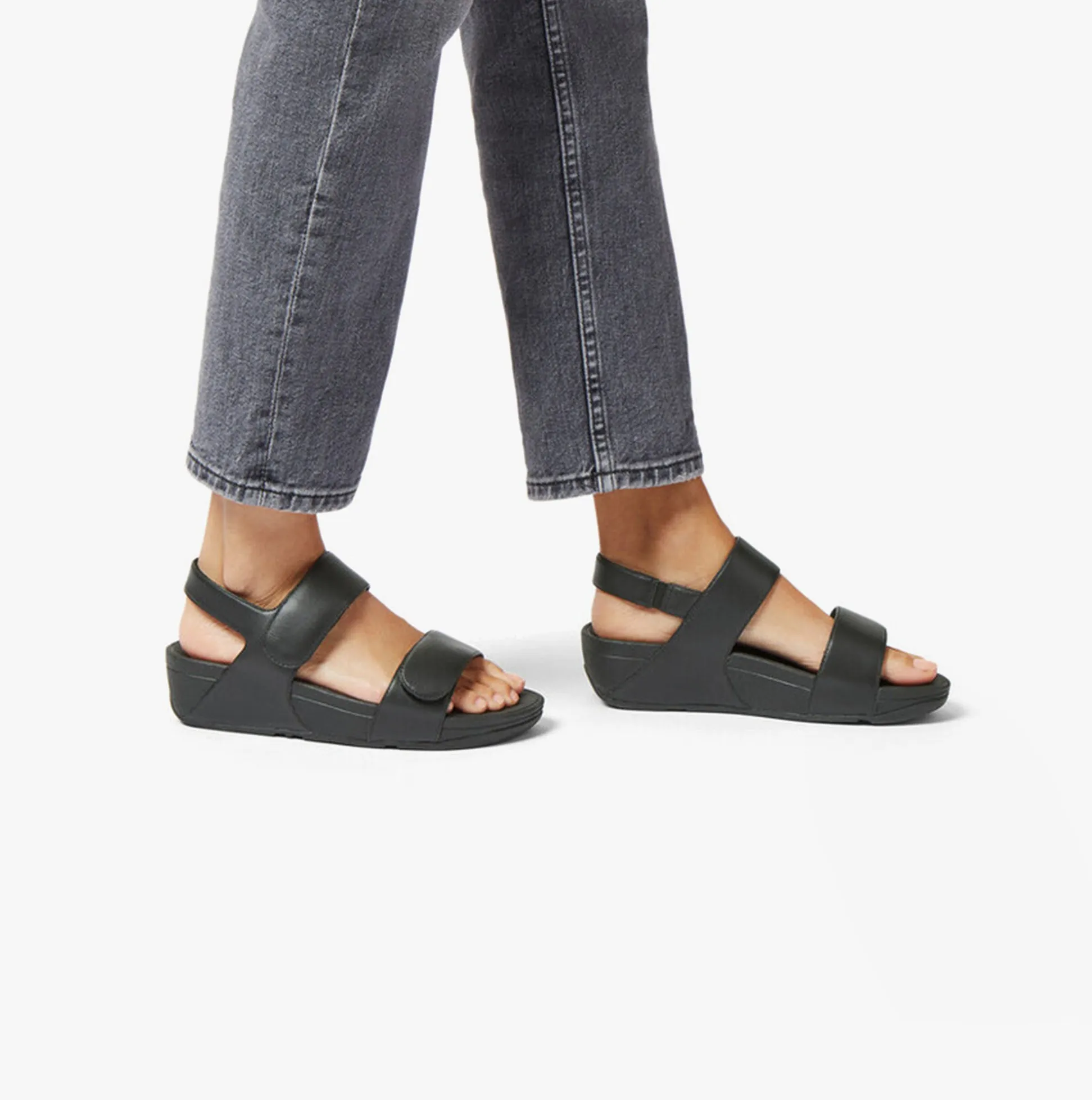 FitFlop LULU Womens Adjustable Back-Strap Sandals All Black sold by Shuperb product image thumbnail 3