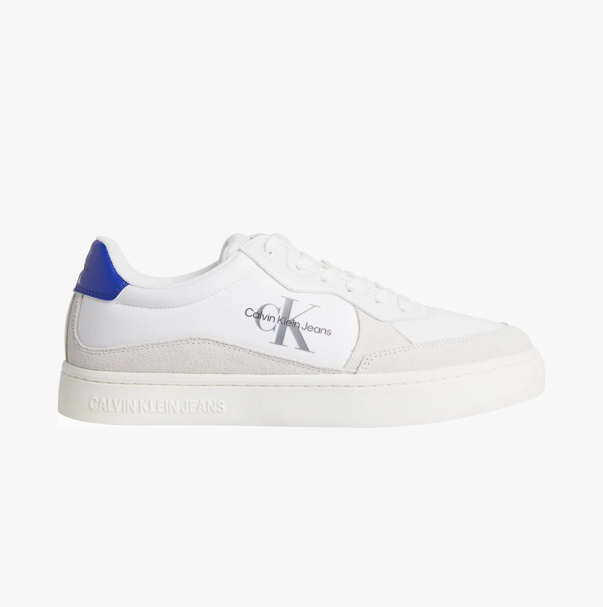 Calvin Klein CLASSIC CUPSOLE Mens Trainers Bright White/Sapphire Blue sold by Shuperb