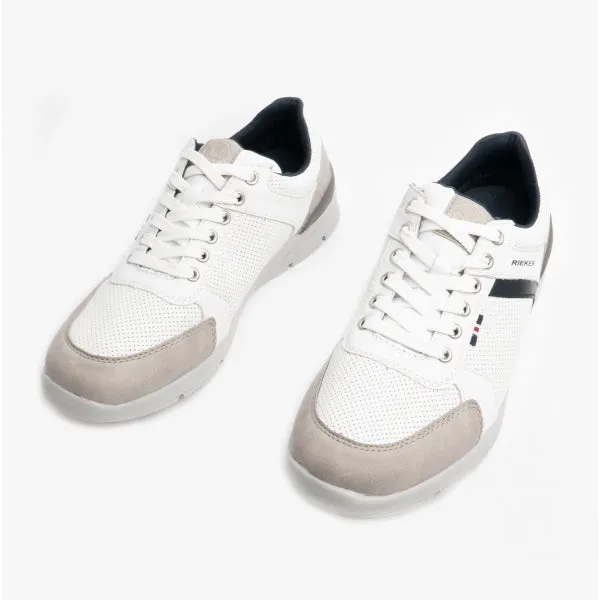 Rieker 16426-40 Mens Trainers White Combi sold by Shuperb product image thumbnail 2