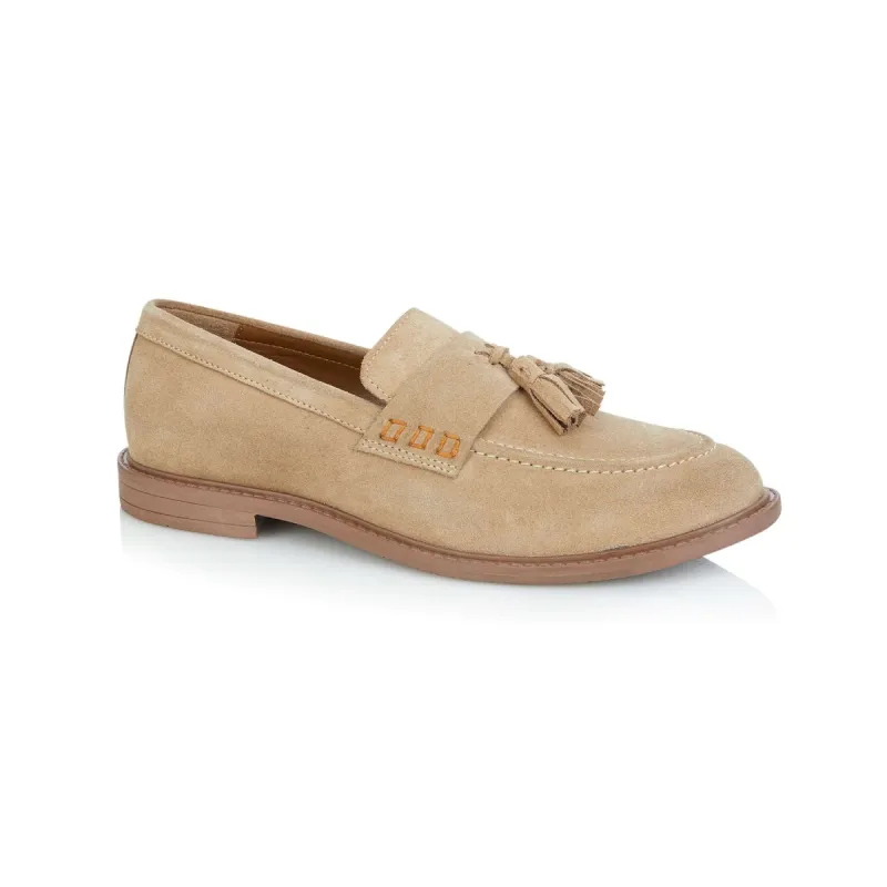 Silver Street London CHARLESTON Mens Loafers Beige sold by Shuperb