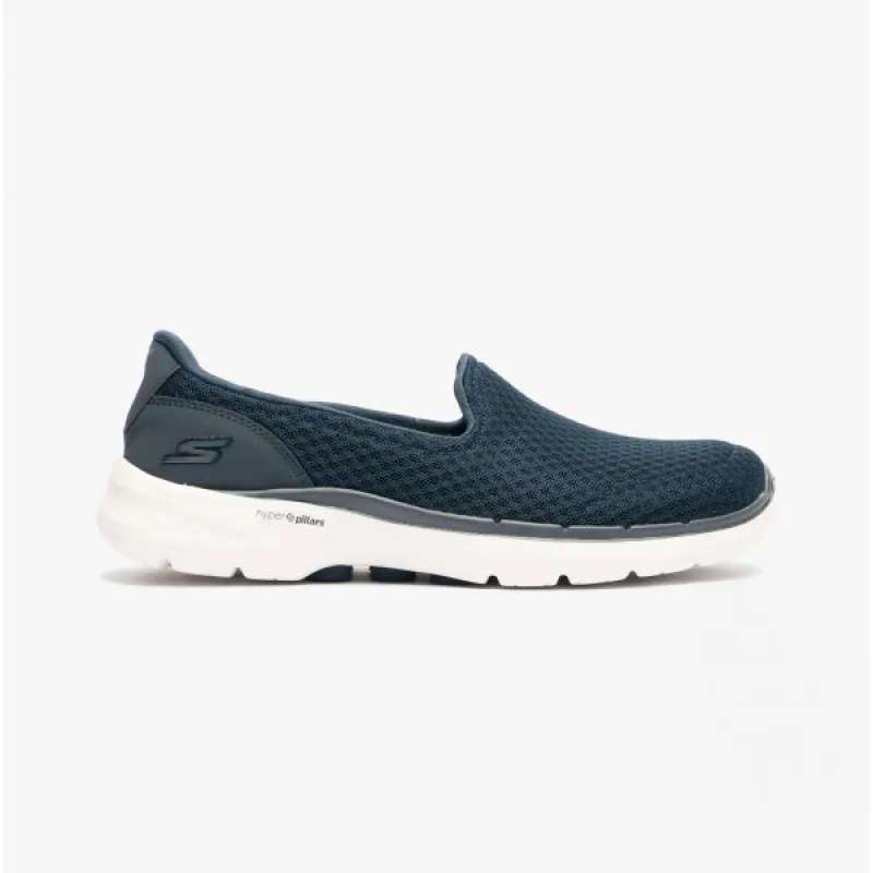 GO WALK 6-BIG SPLASH Ladies Trainers Navy/White sold by Shuperb