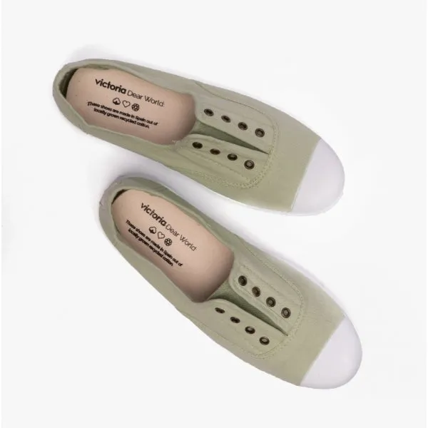 1915 INGLESA DREC Womens Canvas Pumps Wasabi sold by Shuperb product image thumbnail 4