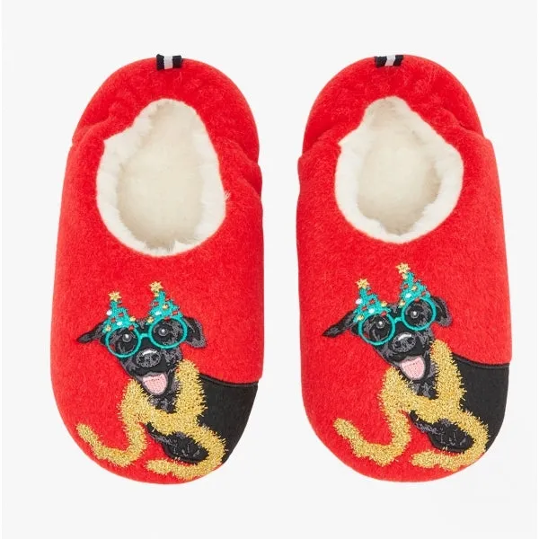 Joules SLIPPET Girls Textile Mule Slippers Christmas Dog sold by Shuperb product image thumbnail 2