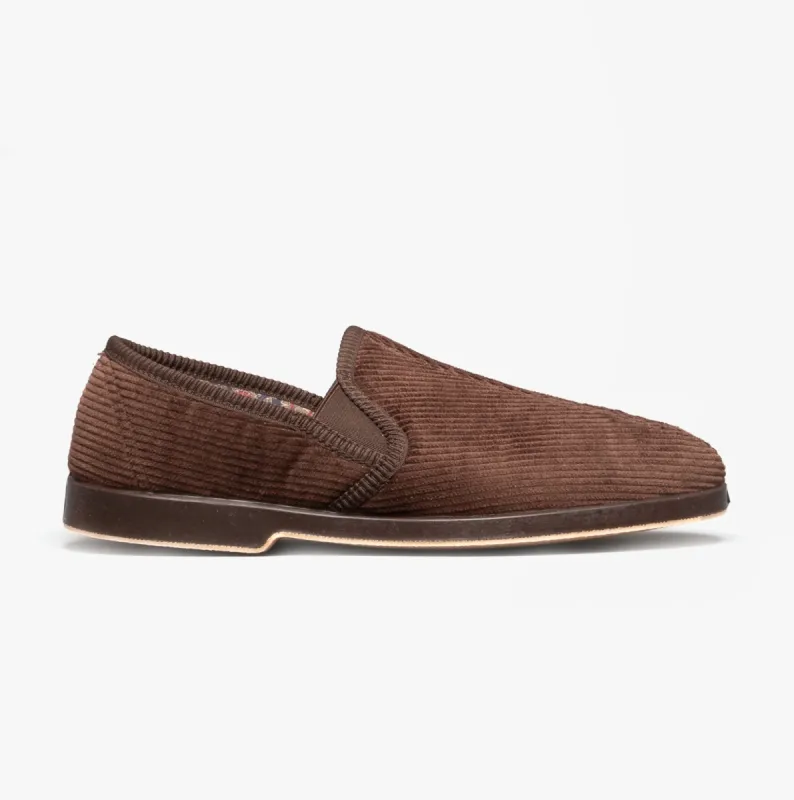 GBS EXETER Mens Slippers Brown sold by Shuperb