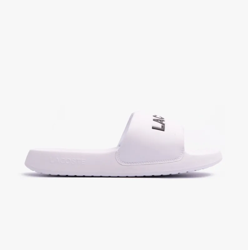 Lacoste SERVE SLIDE 1.0 124 2 Mens Slides�White/Black sold by Shuperb