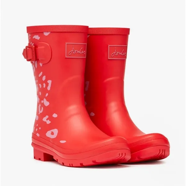 MOLLY WELLY Ladies Rubber Mid-Height Wellies Red Leopard sold by Shuperb product image thumbnail 2