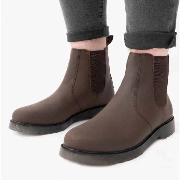 STB ELLIS Unisex Leather Air Cushioned Dealer Boots Waxy Brown sold by Shuperb product image thumbnail 2