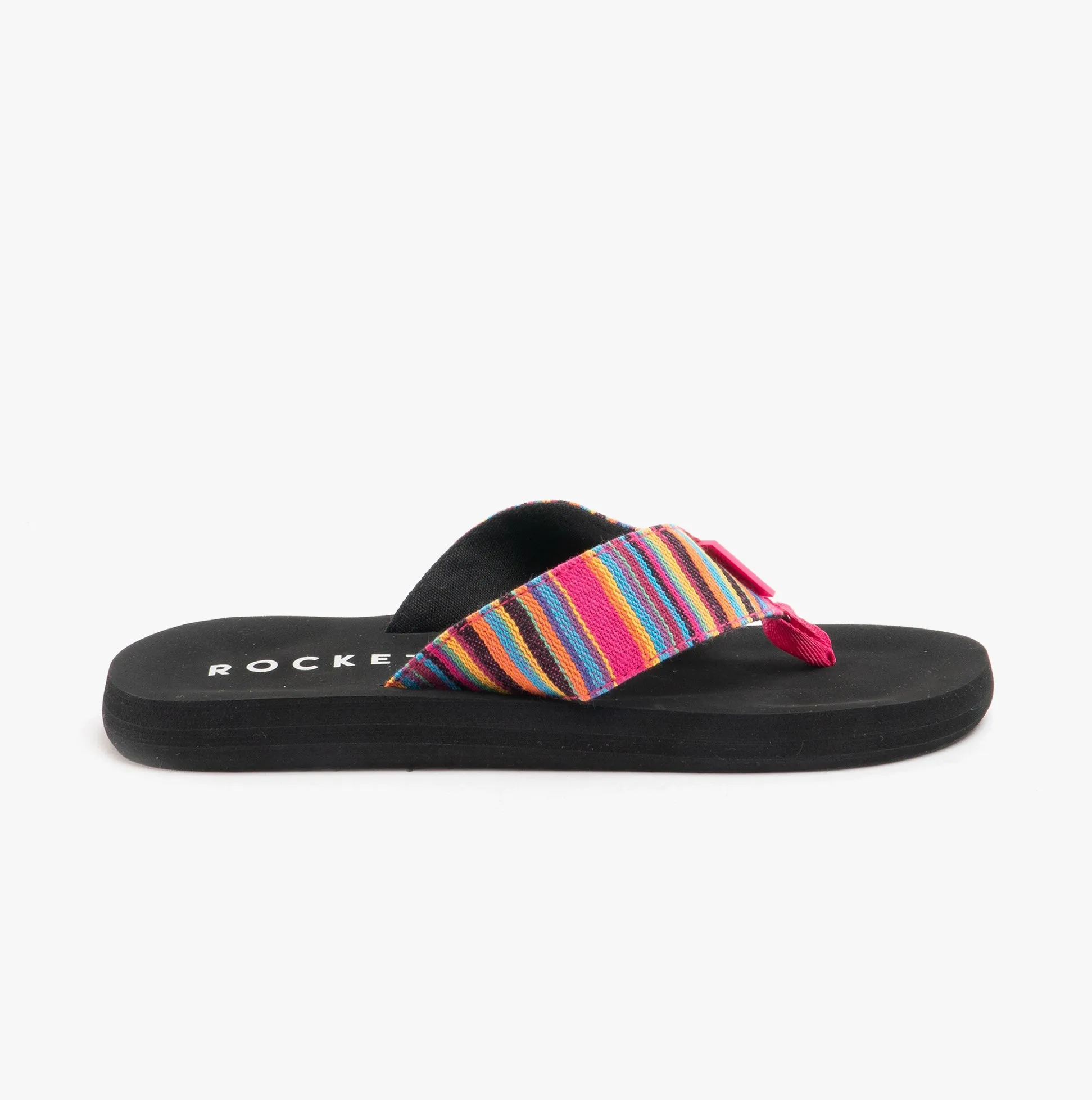 ADIOS ALOE STRIPE Ladies Flip Flops Multi sold by Shuperb