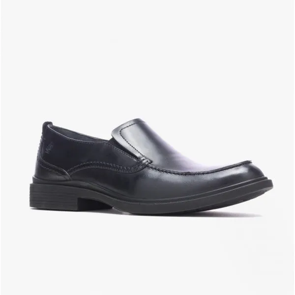 VICTOR Mens Leather Slip-On Shoes Black sold by Shuperb