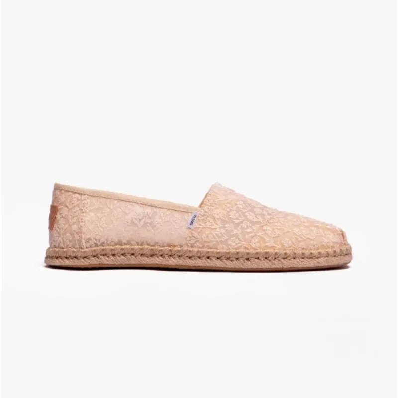ALPARGATA ROPE Ladies Posy Lace Espadrille Natural made by Shuperb