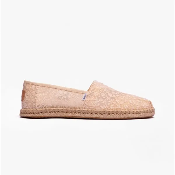 ALPARGATA ROPE Ladies Posy Lace Espadrille Natural sold by Shuperb