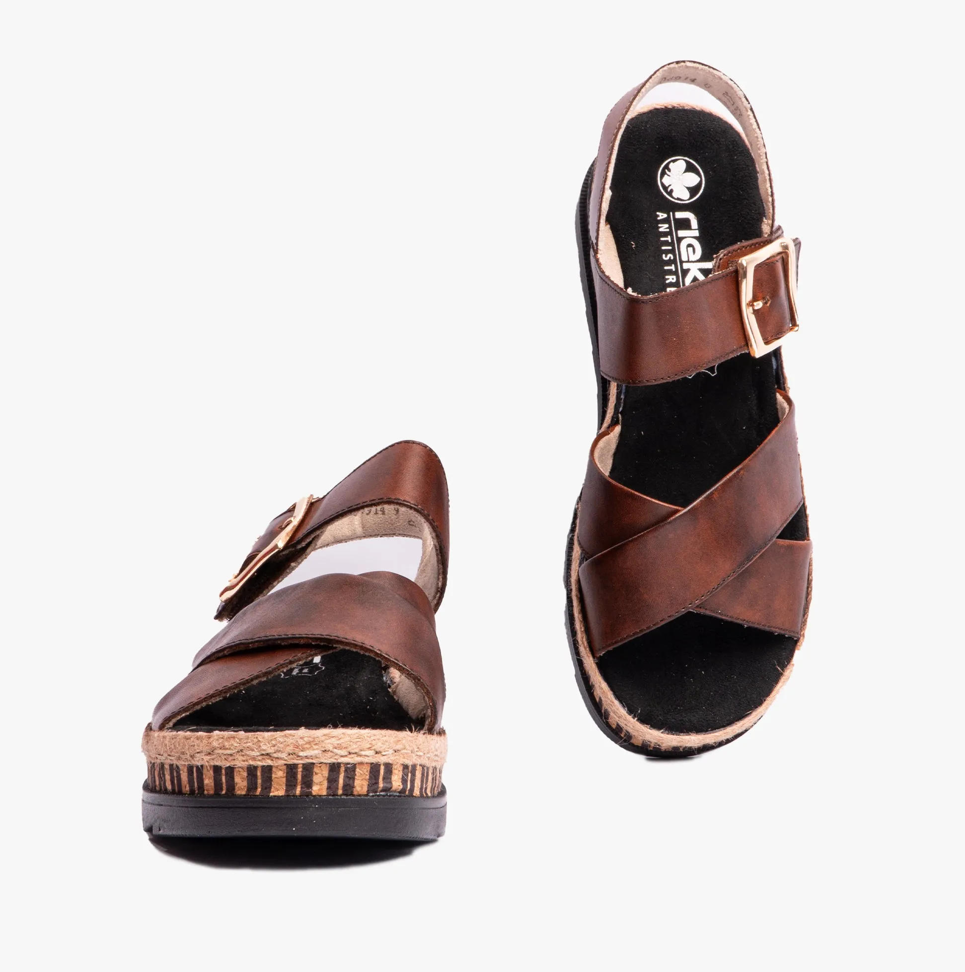 Rieker V7951-24 Womens Sandals Brown sold by Shuperb product image thumbnail 3