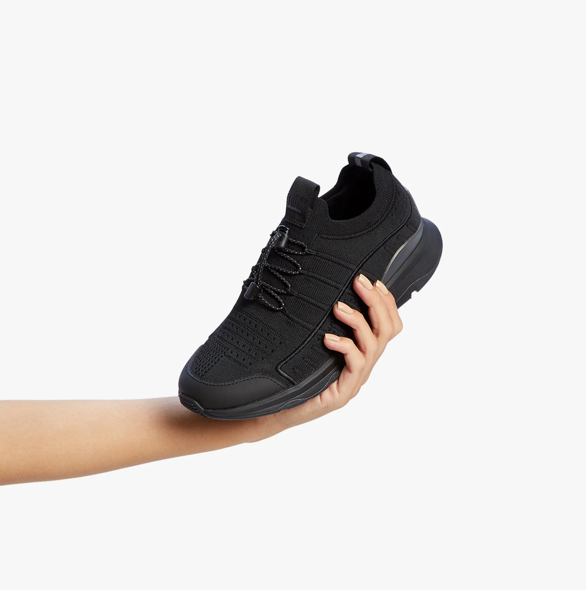 VITAMIN FF METAL-POP KNIT Ladies Trainers Black/Silver sold by Shuperb product image thumbnail 3