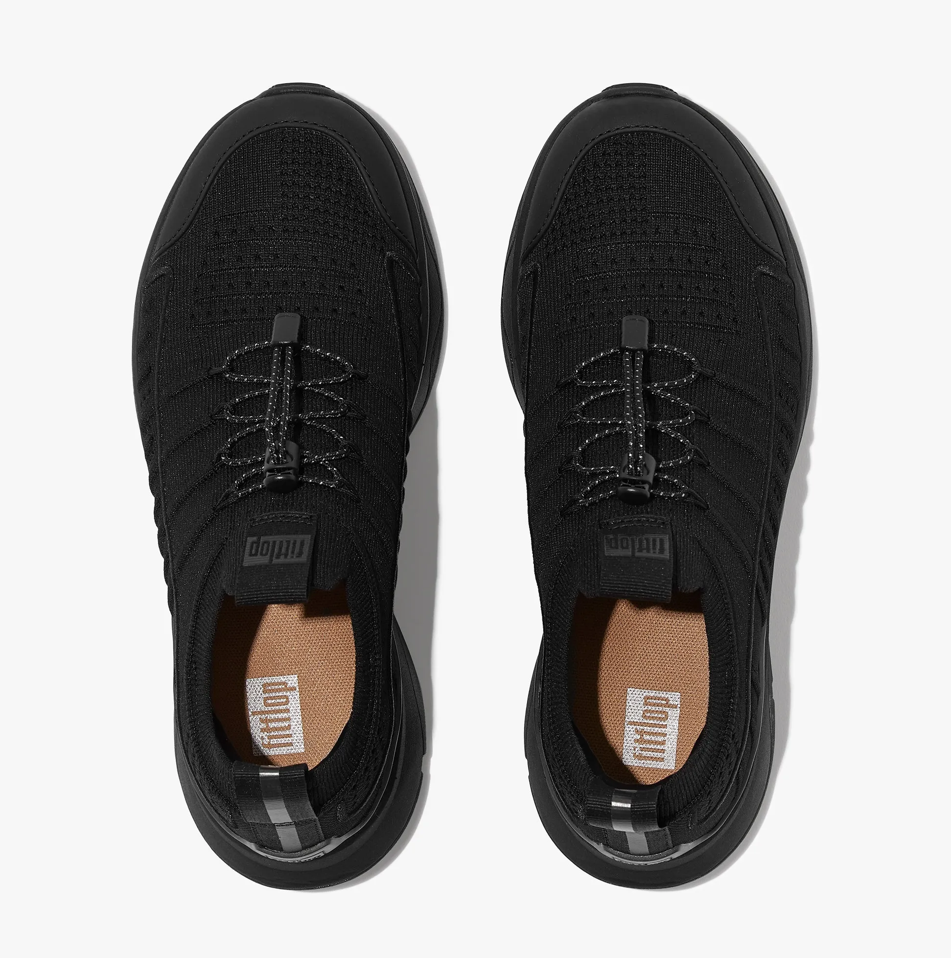 VITAMIN FF METAL-POP KNIT Ladies Trainers Black/Silver sold by Shuperb product image thumbnail 2