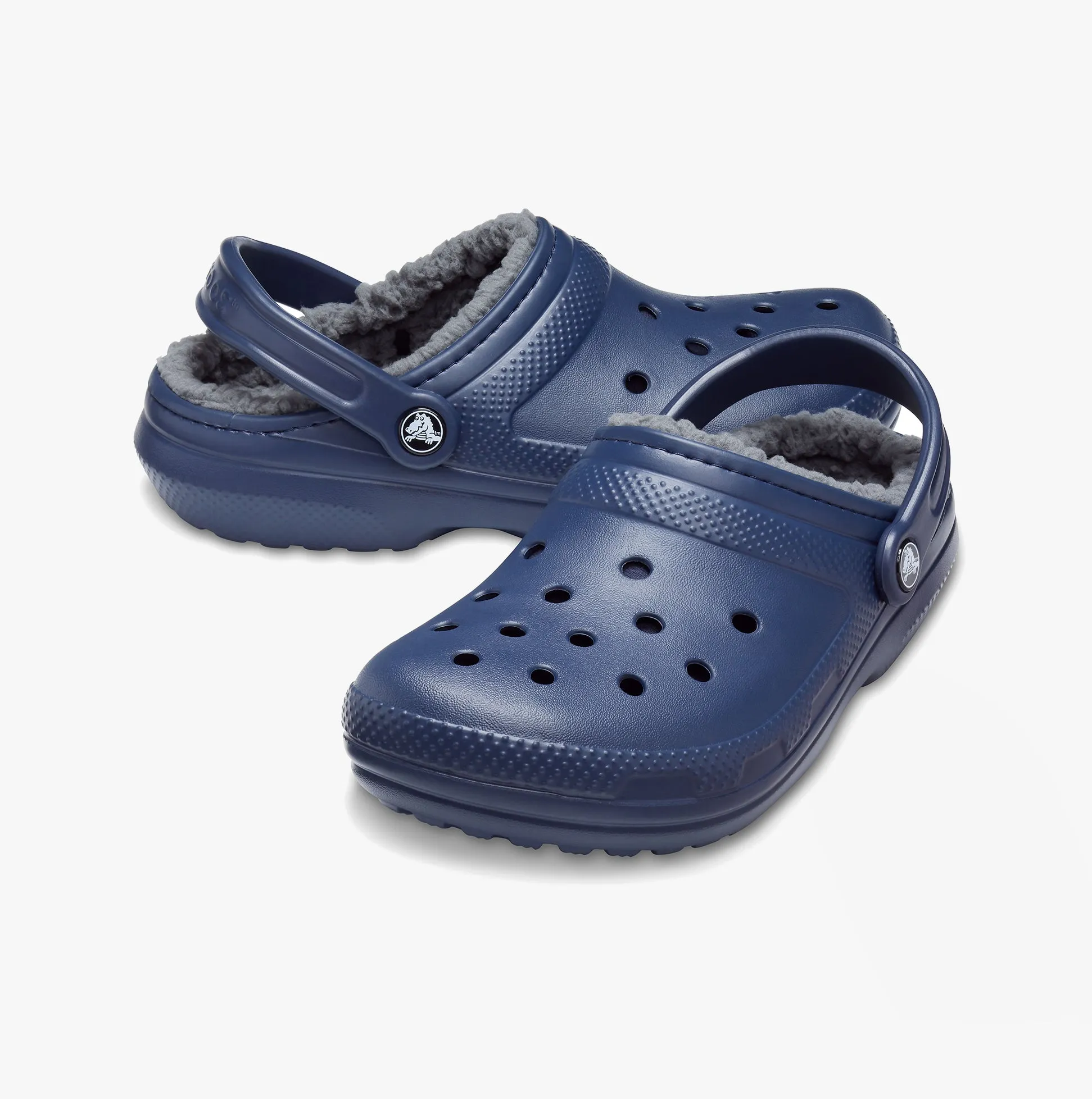 Crocs 203591-459 CLASSIC LINED Unisex Clogs Navy/Charcoal sold by Shuperb product image thumbnail 4