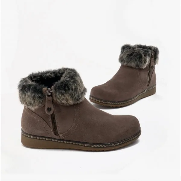 Hush Puppies PENNY Womens Suede Ankle Boots Grey sold by Shuperb product image thumbnail 4