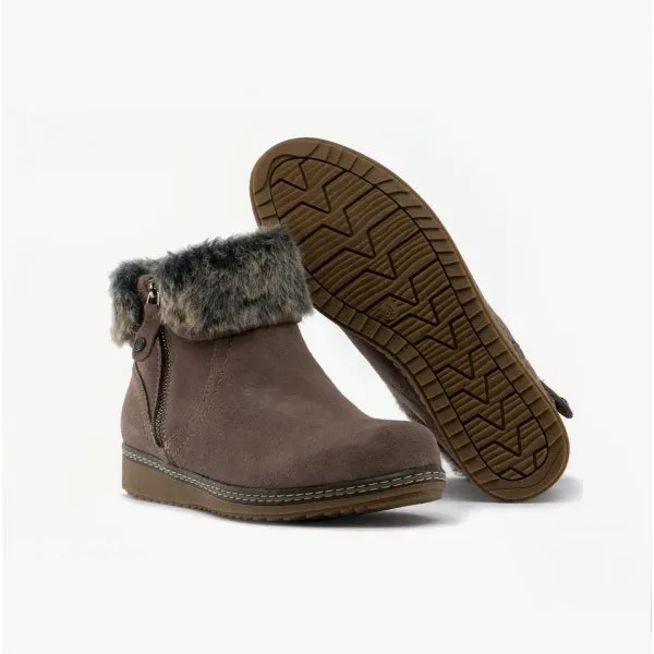 Hush Puppies PENNY Womens Suede Ankle Boots Grey sold by Shuperb product image thumbnail 5