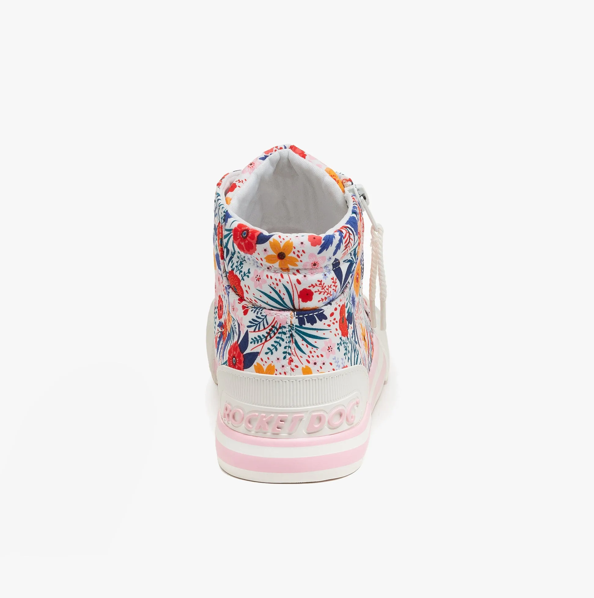 Rocket Dog JAZZIN Womens High-Top Floral Trainers White Multi sold by Shuperb product image thumbnail 4