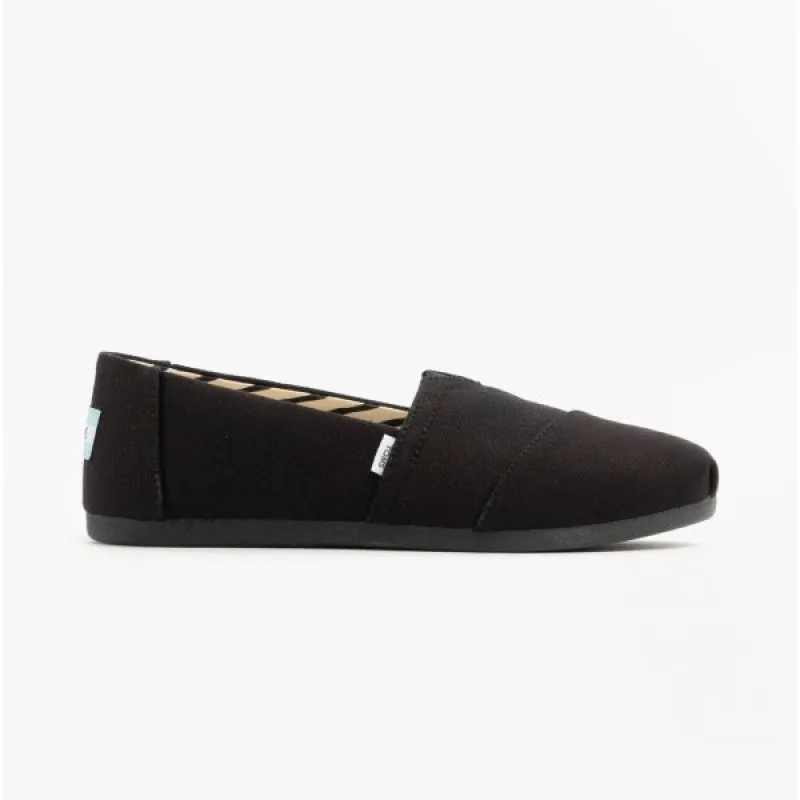 TOMS ALPARGATA Womens Cotton Espadrille Black sold by Shuperb
