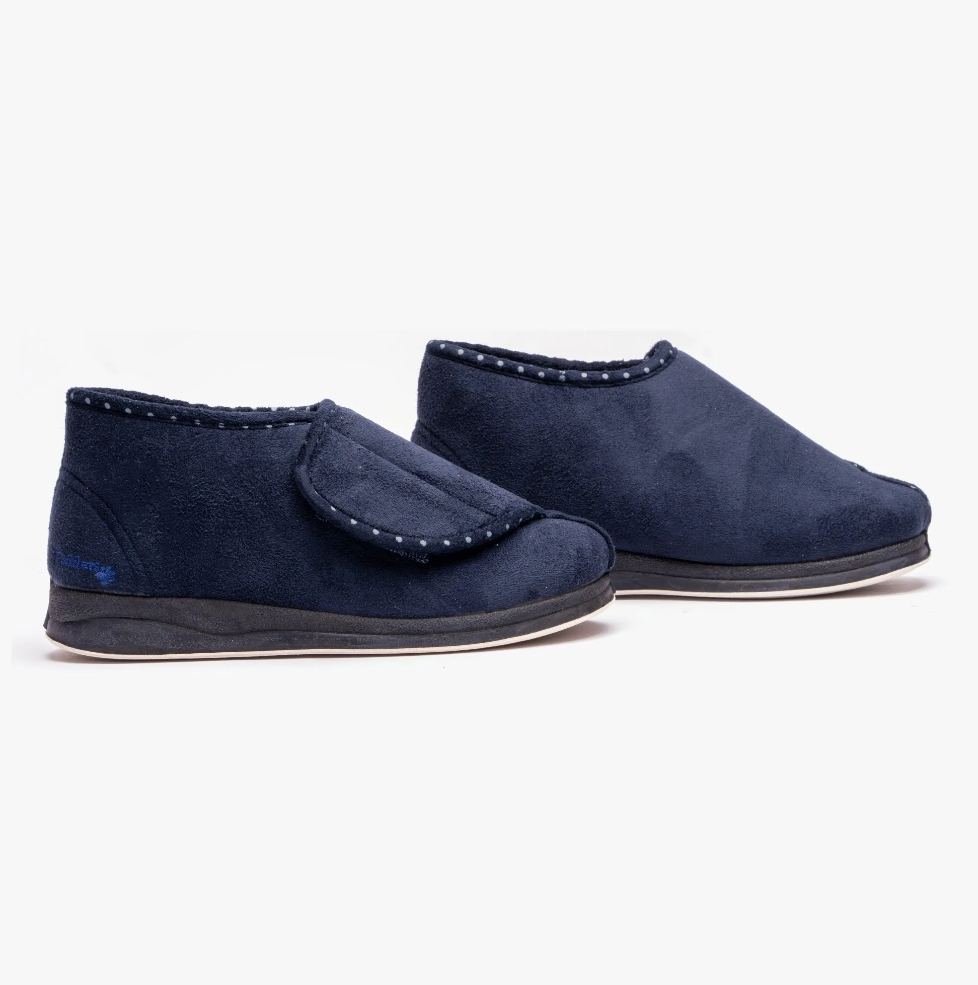 Padders CHERISH Womens (2E Fit) Touch Fasten Boot Slippers Navy sold by Shuperb product image thumbnail 2