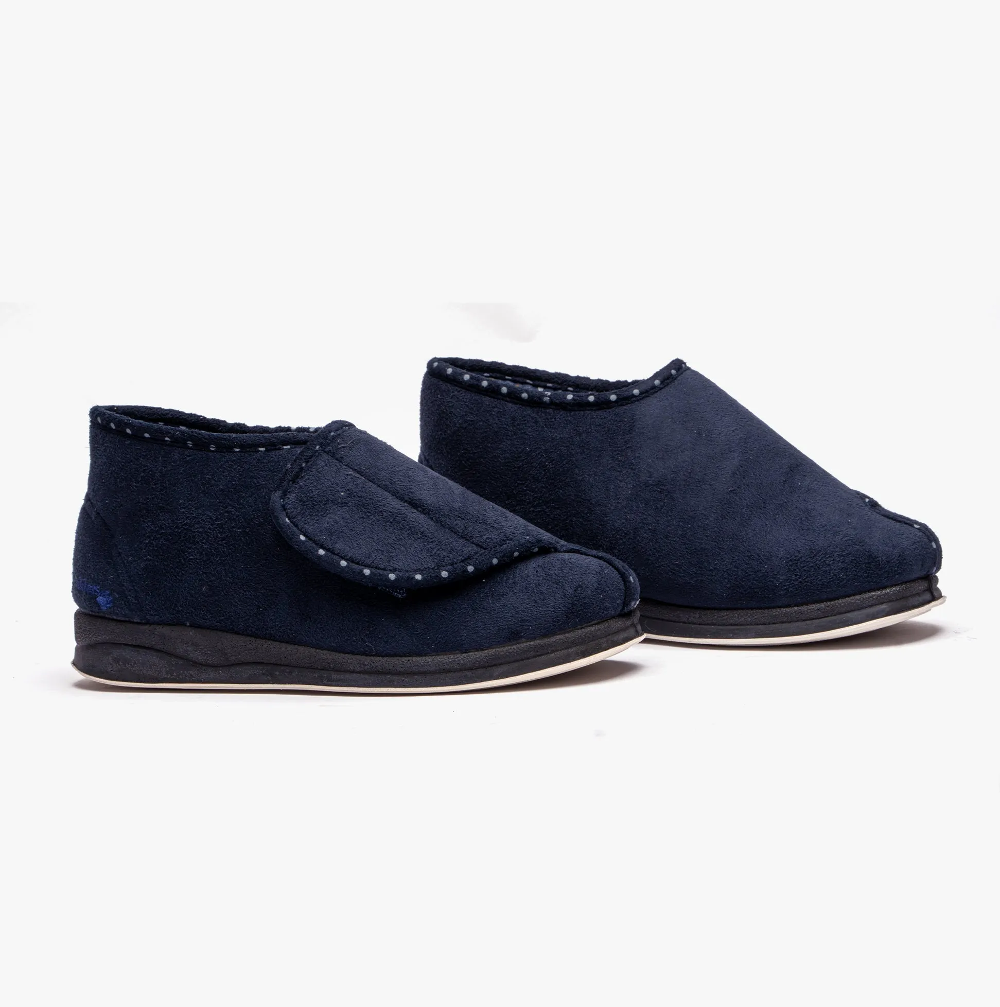 Padders CHERISH Womens (2E Fit) Touch Fasten Boot Slippers Navy sold by Shuperb product image thumbnail 3