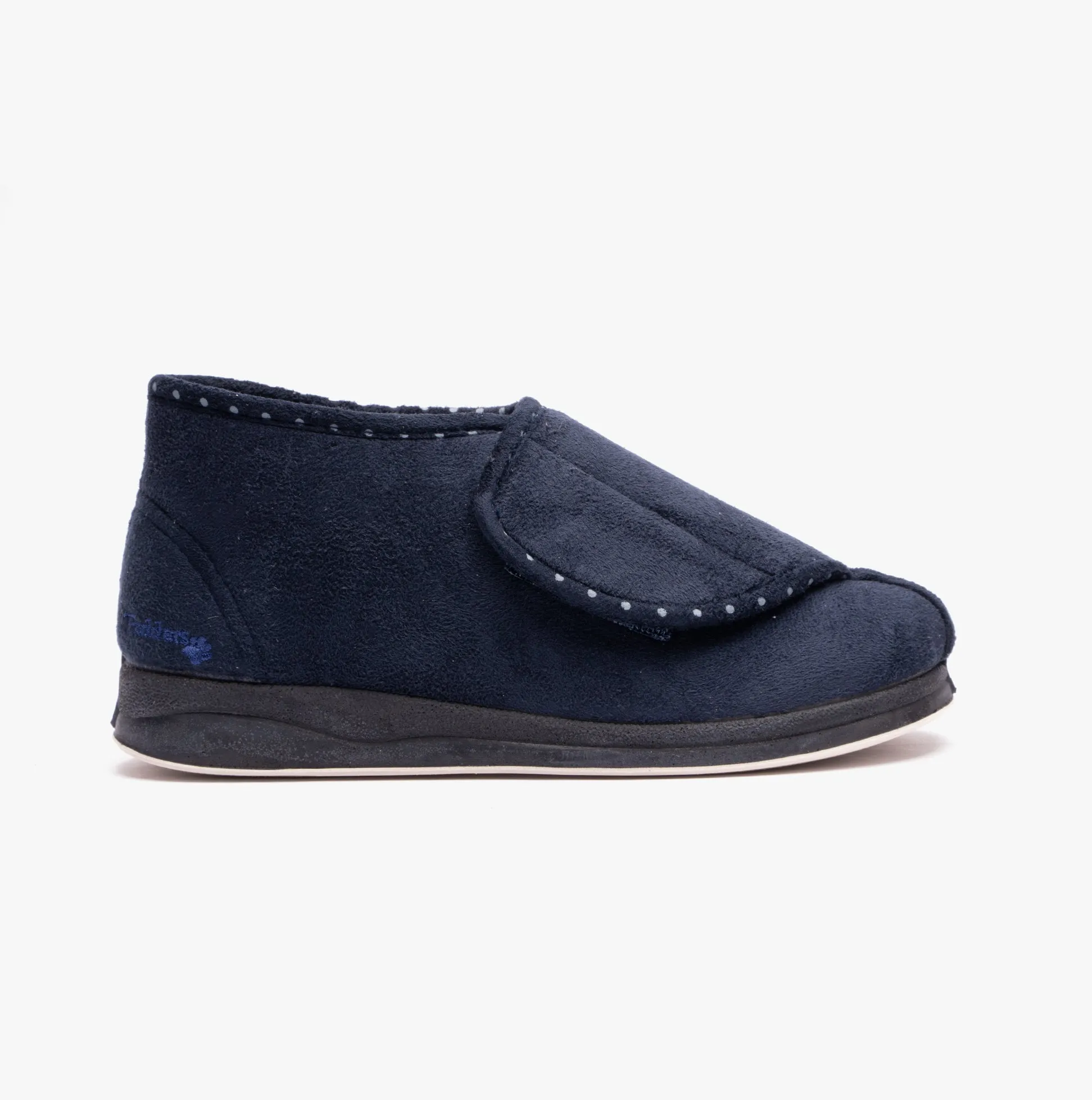 Padders CHERISH Womens (2E Fit) Touch Fasten Boot Slippers Navy sold by Shuperb