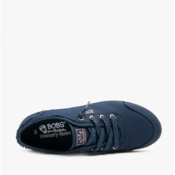 Skechers 33492/NVY BOBS B CUTE Womens Canvas Slip On Trainers Navy sold by Shuperb product image thumbnail 4