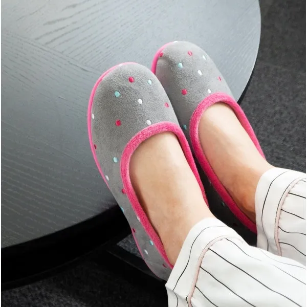 Sleepers ISLA Womens Full Slippers Grey/Fuchsia sold by Shuperb product image thumbnail 2
