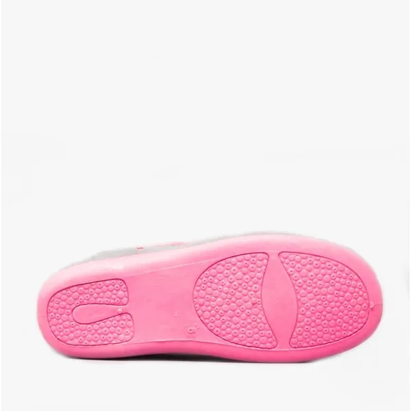 Sleepers ISLA Womens Full Slippers Grey/Fuchsia sold by Shuperb product image thumbnail 4