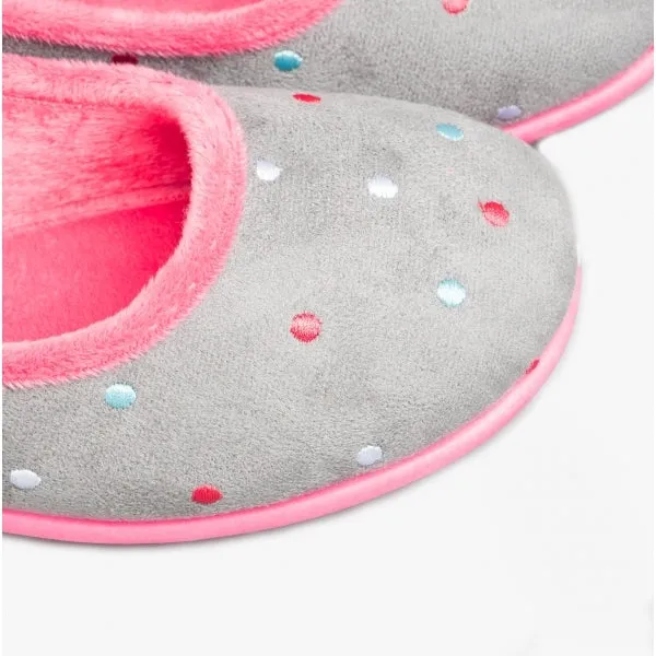 Sleepers ISLA Womens Full Slippers Grey/Fuchsia sold by Shuperb product image thumbnail 5