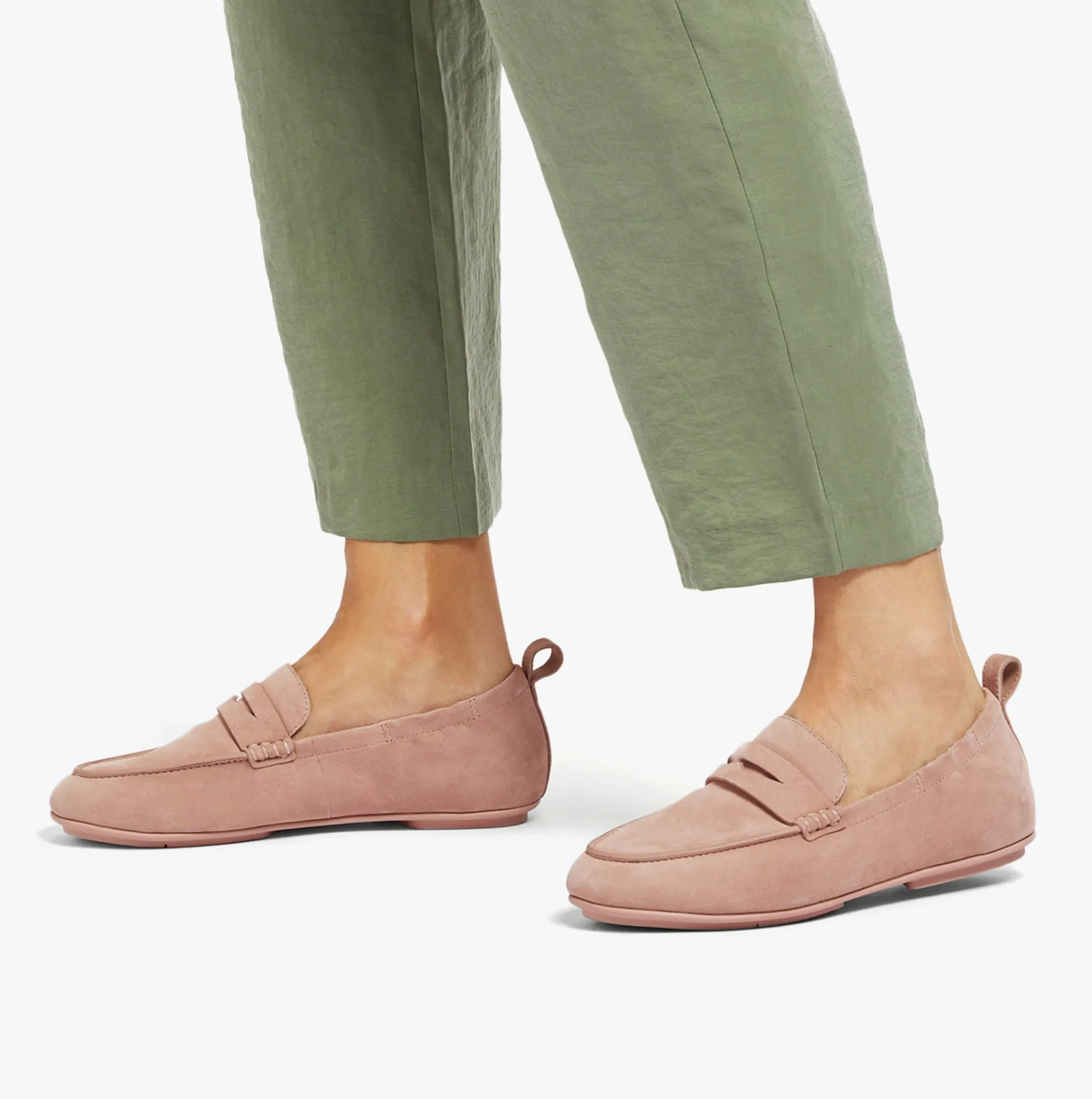 FitFlop ALLEGRO Womens Suede Penny Loafers Beige sold by Shuperb product image thumbnail 2