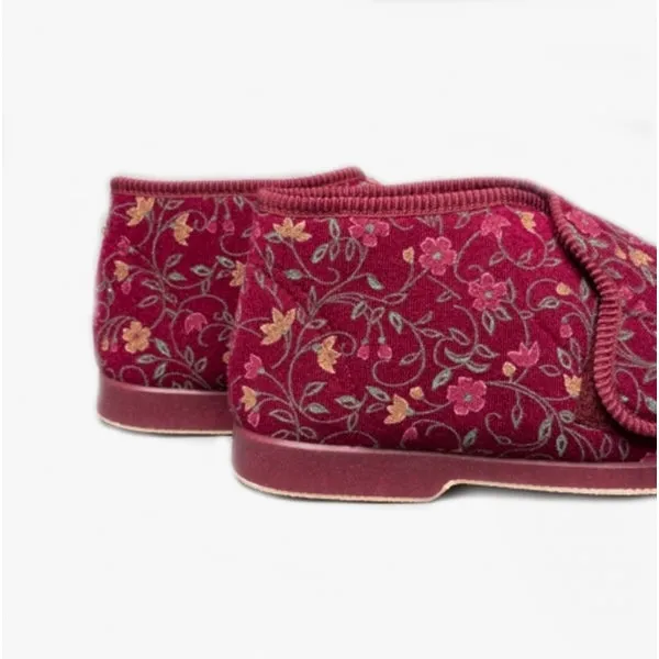 GBS BELLA Womens Extra Wide (E+) Boot Slippers Wine sold by Shuperb product image thumbnail 5