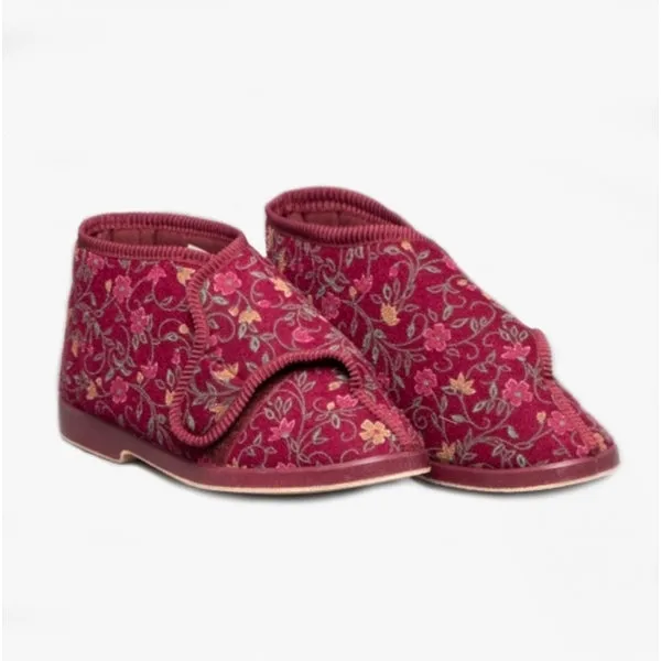 GBS BELLA Womens Extra Wide (E+) Boot Slippers Wine sold by Shuperb product image thumbnail 2