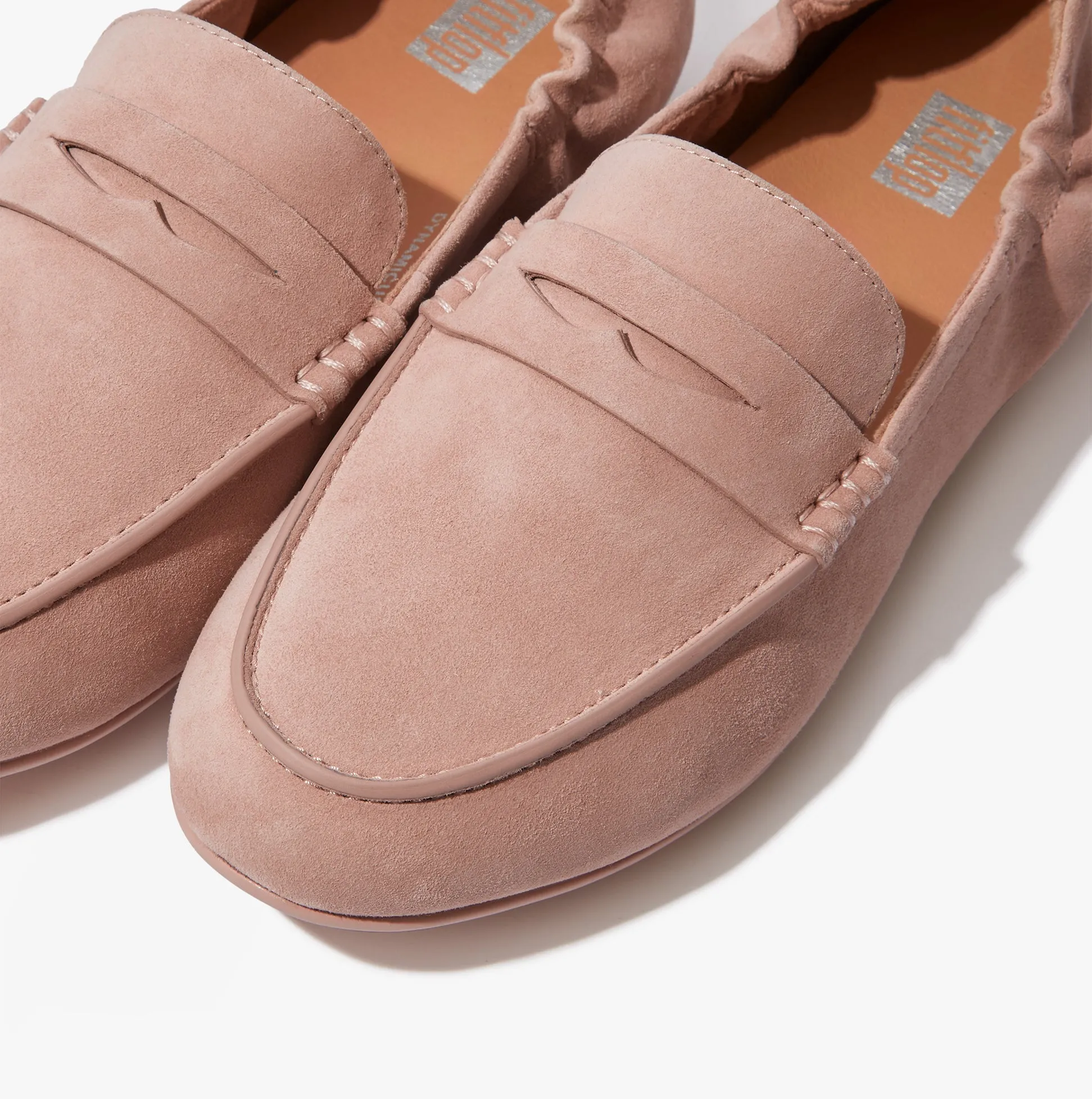 FitFlop ALLEGRO Womens Suede Penny Loafers Beige sold by Shuperb product image thumbnail 5