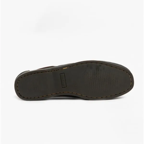 Hush Puppies HENRY Mens Leather Deck Shoes Blue/Tan sold by Shuperb product image thumbnail 3