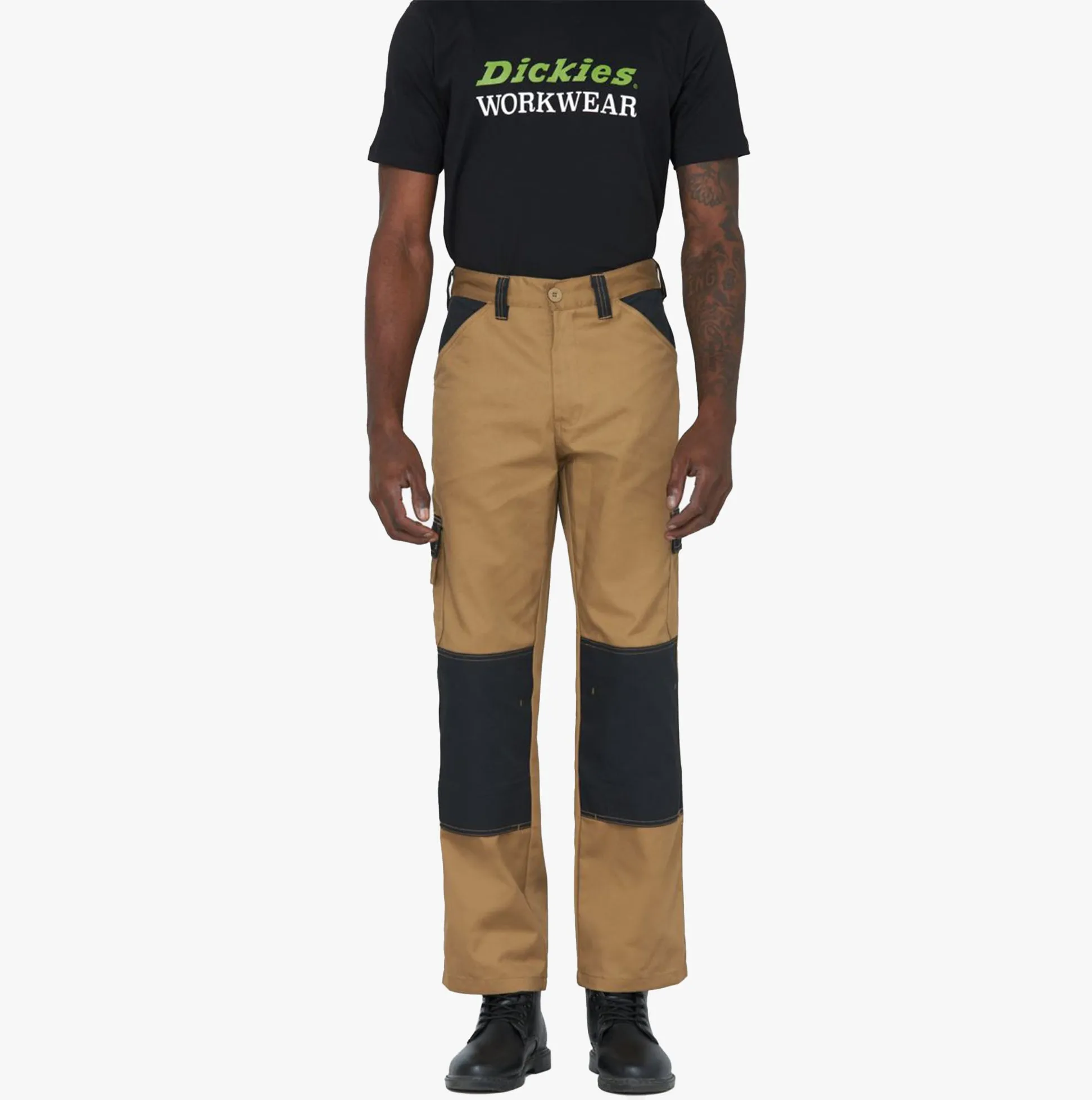 EVERYDAY Mens Regular Trousers Khaki/Black sold by Shuperb product image thumbnail 2