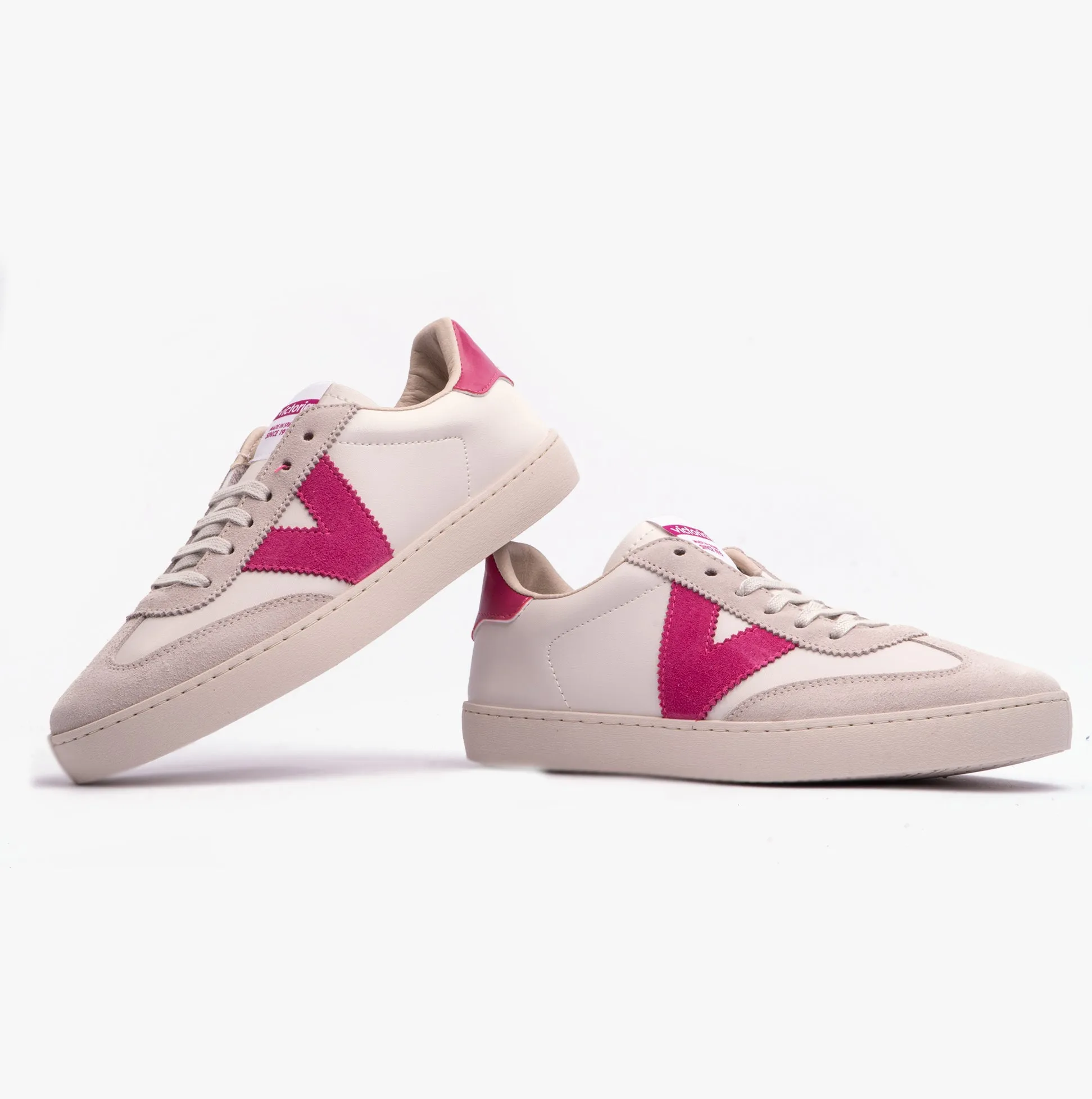 Victoria BERLIN FAUX LEATHER & SPLIT Womens Trainers Fucsia sold by Shuperb product image thumbnail 2