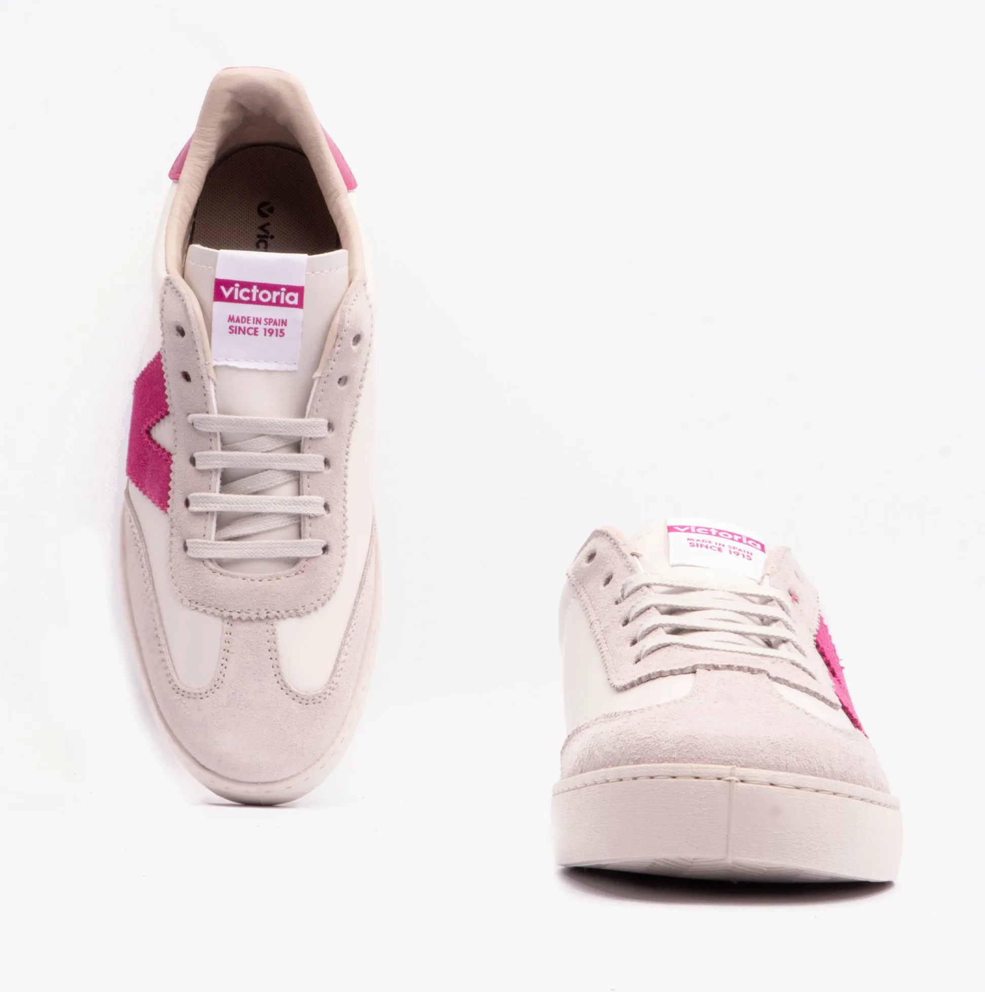 Victoria BERLIN FAUX LEATHER & SPLIT Womens Trainers Fucsia sold by Shuperb product image thumbnail 5